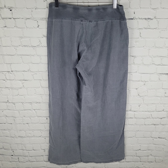 XCVI | linen blend loose wide leg lagenlook pants - Picture 3 of 8